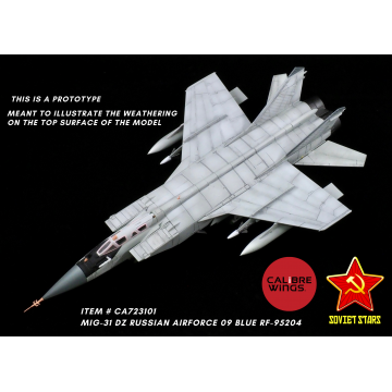 Mikoyan 1/72 MIG-31 DZ Foxhound Russian Air Force Blue 09